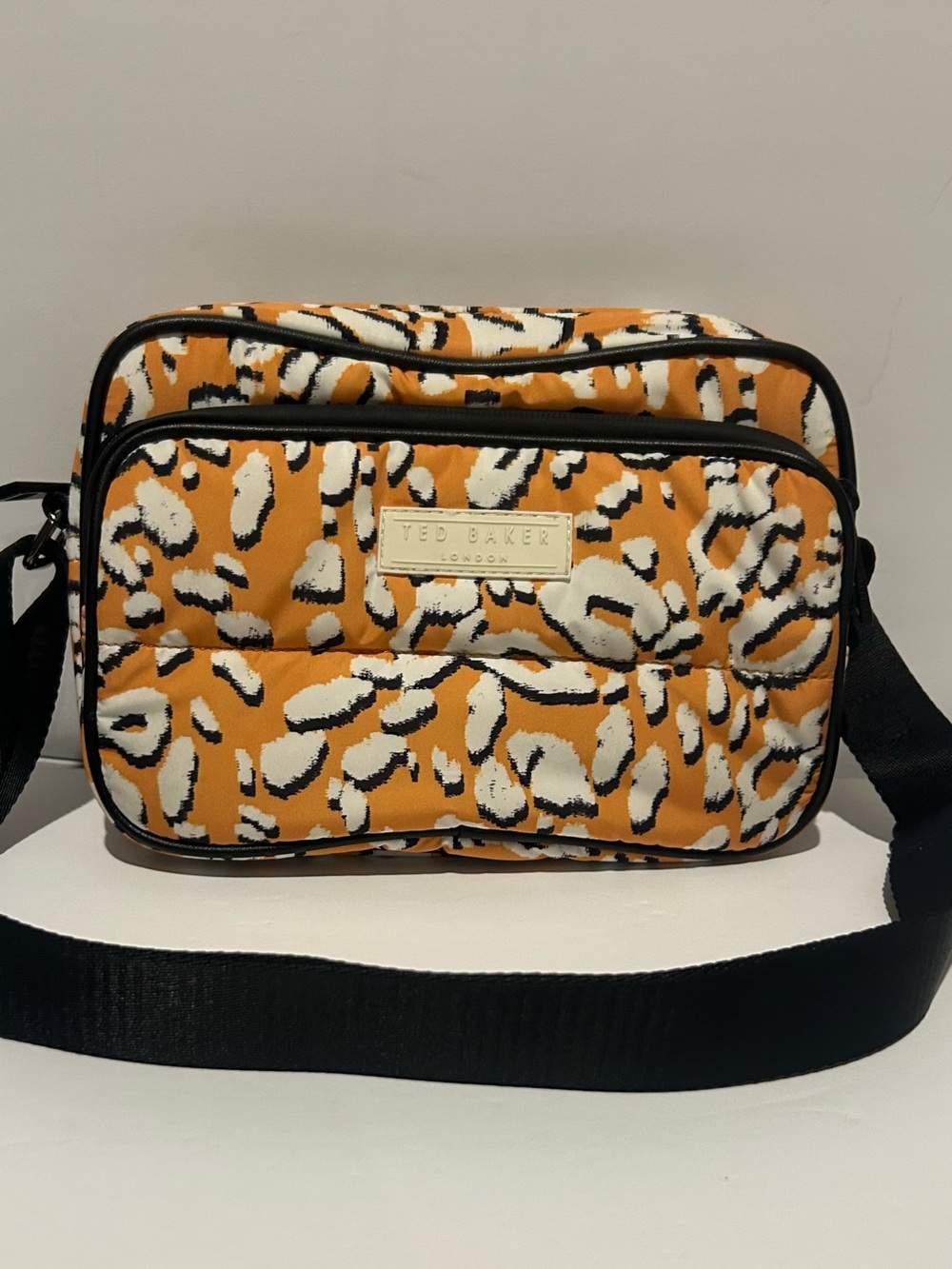 Ted Baker NIQIA Leopard Print Puffer Crossbody Bag